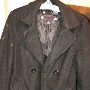 Body Central Pea Coat. Black